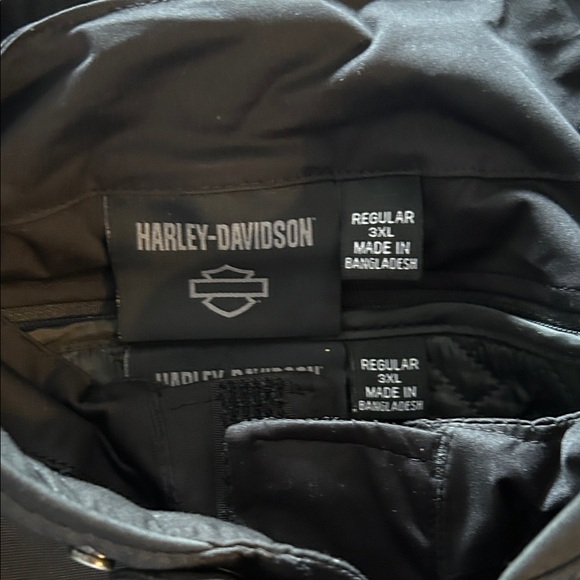 Harley-Davidson Men's Black Jacket with Orange Stripes - Picture 4 of 8